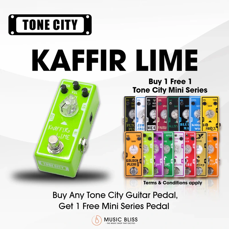 Tone City Kaffir Lime Overdrive Guitar Pedal