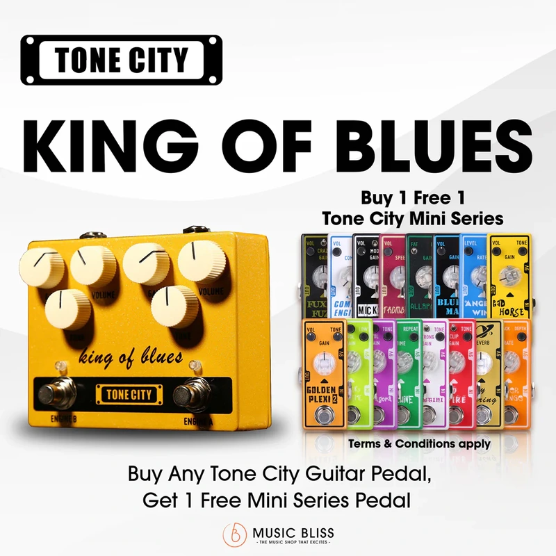 Tone City King of Blues Overdrive Guitar Pedal