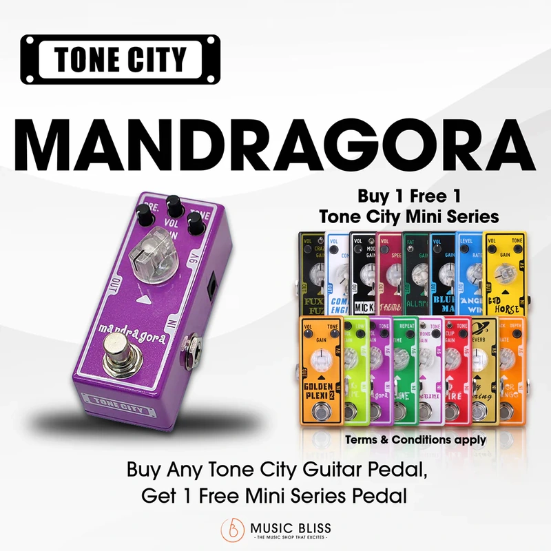 Tone City Mandragora Overdrive Guitar Pedal