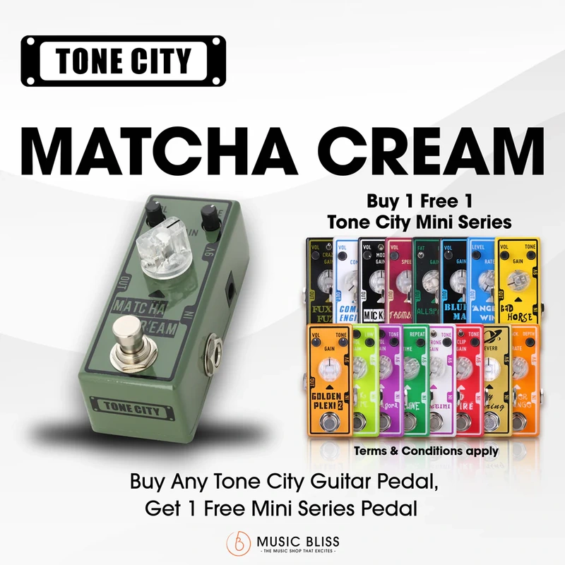 Tone City Matcha Cream Fuzz Guitar Pedal