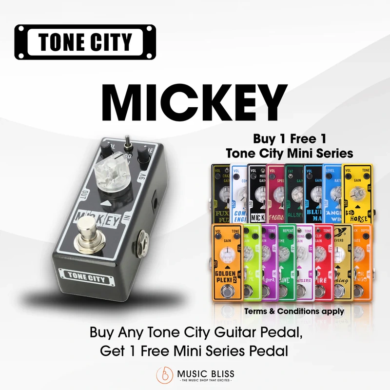 Tone City Mickey Distortion Guitar Pedal