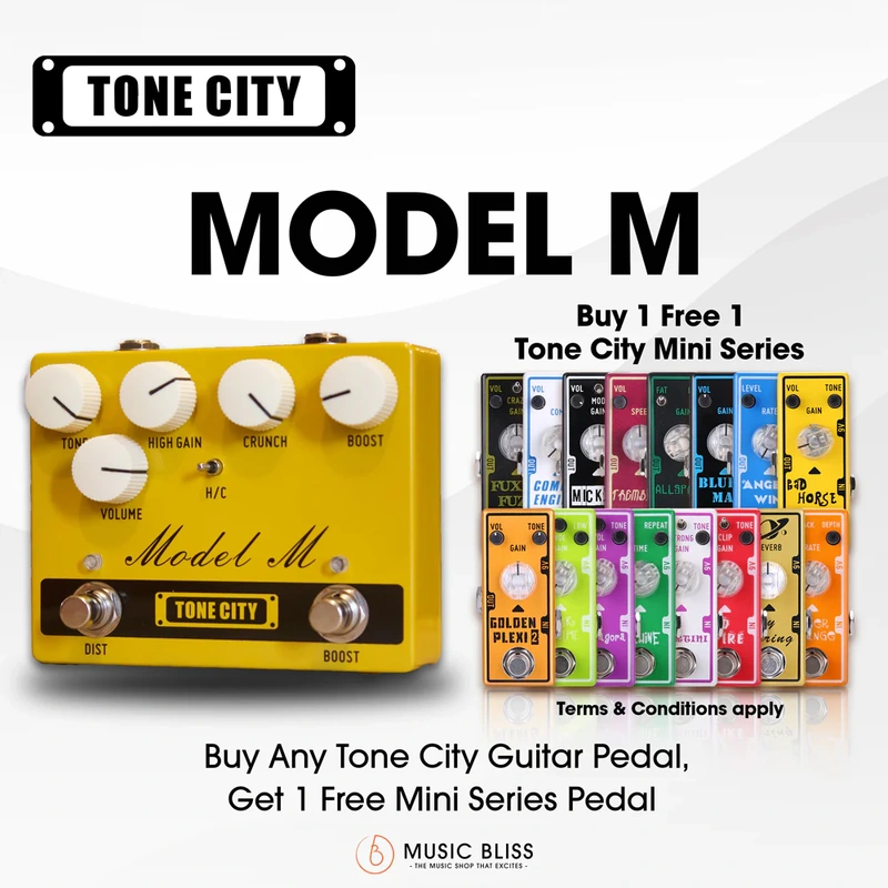 Tone City Model M Distortion Guitar Pedal