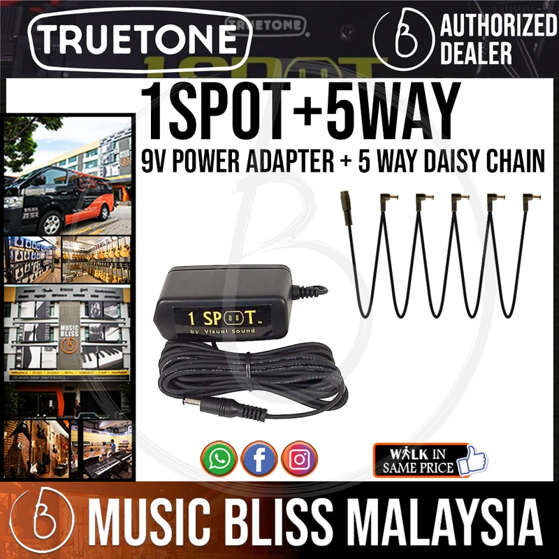 Truetone 1 SPOT 9V Power Adapter + 5 Way Daisy Chain