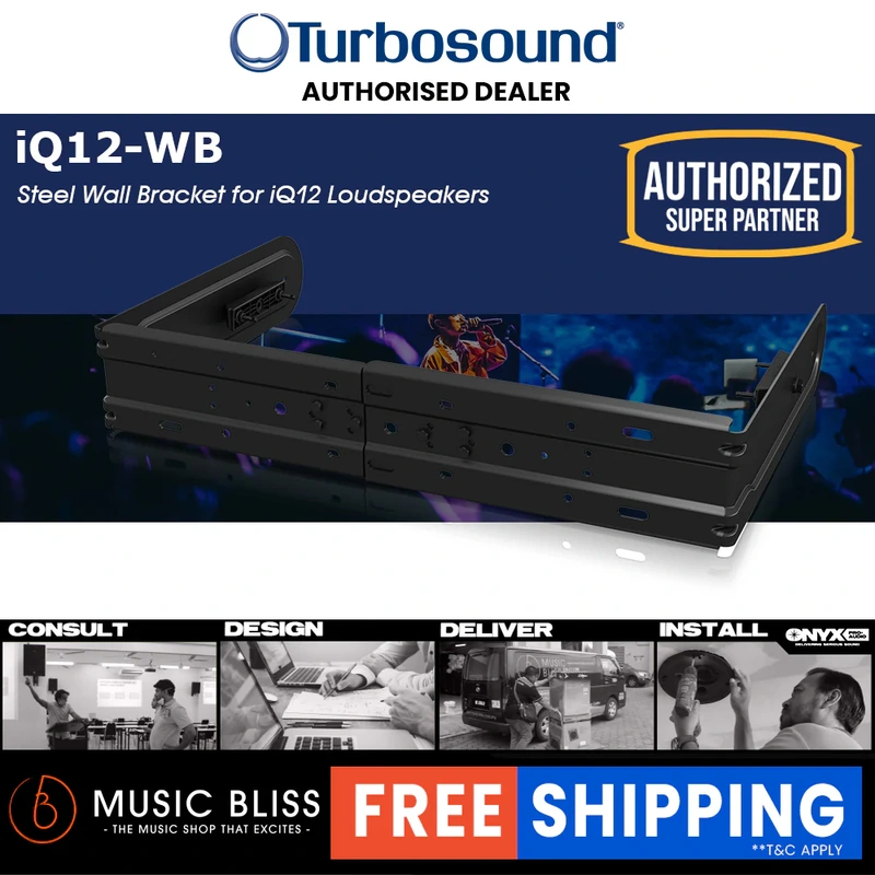 Turbosound IQ12-WB Steel Wall Brackers for iQ12 Speakers