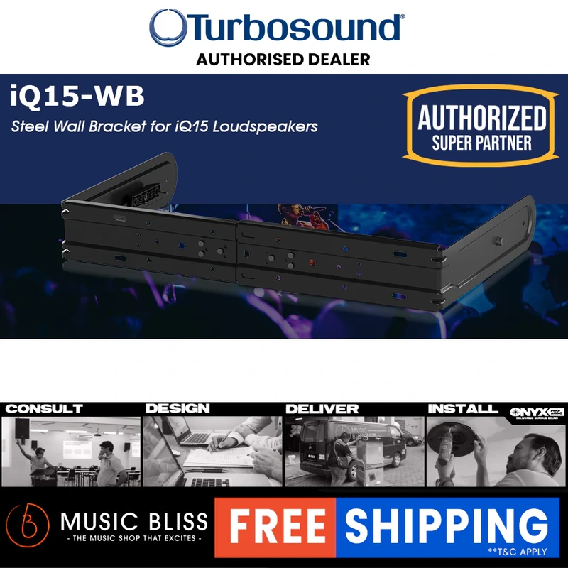 Turbosound IQ15-WB Wall Brackets for iQ15 Speakers
