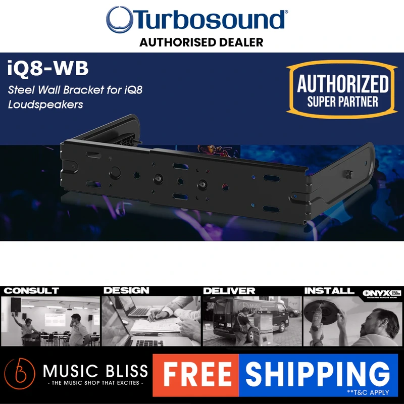 Turbosound IQ8-WB Wall Brackets for iQB Speakers