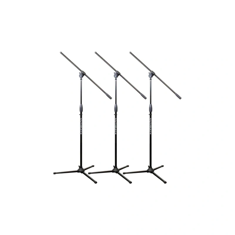 Ultimate Support MC-40B Pro Classic Series Tripod Microphone Stand - 3-Pack