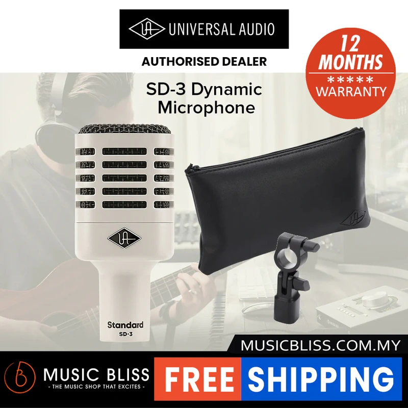 Universal Audio SD-3 Dynamic Microphone with Hemisphere Modeling