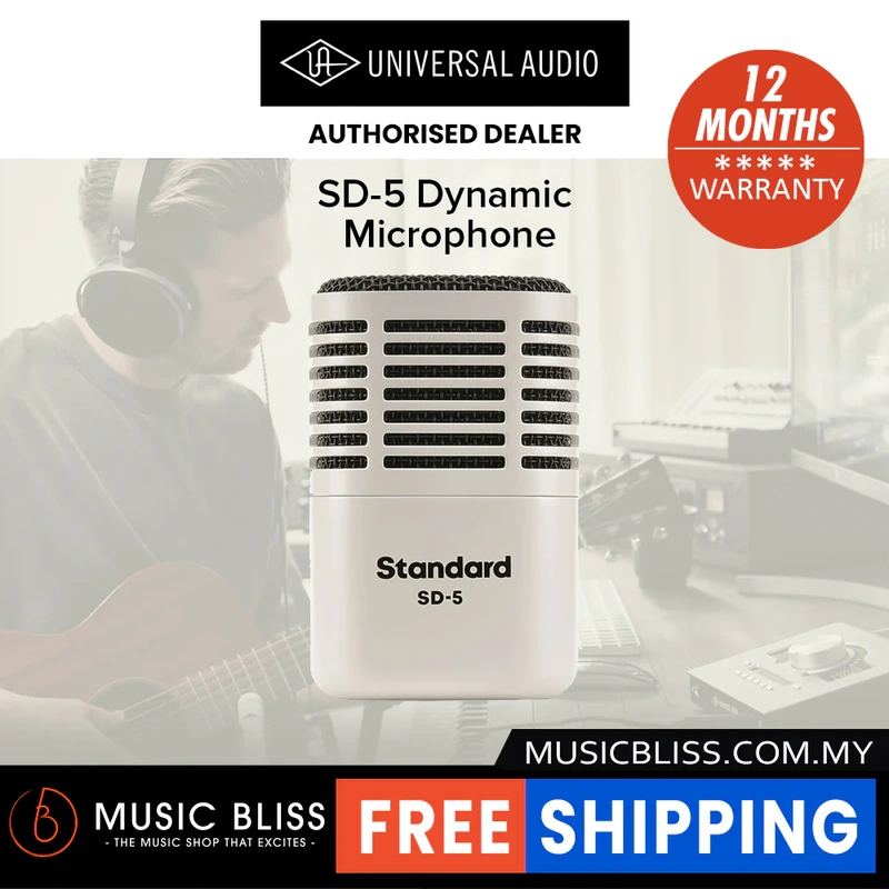 Universal Audio SD-5 Dynamic Microphone with Hemisphere Modeling