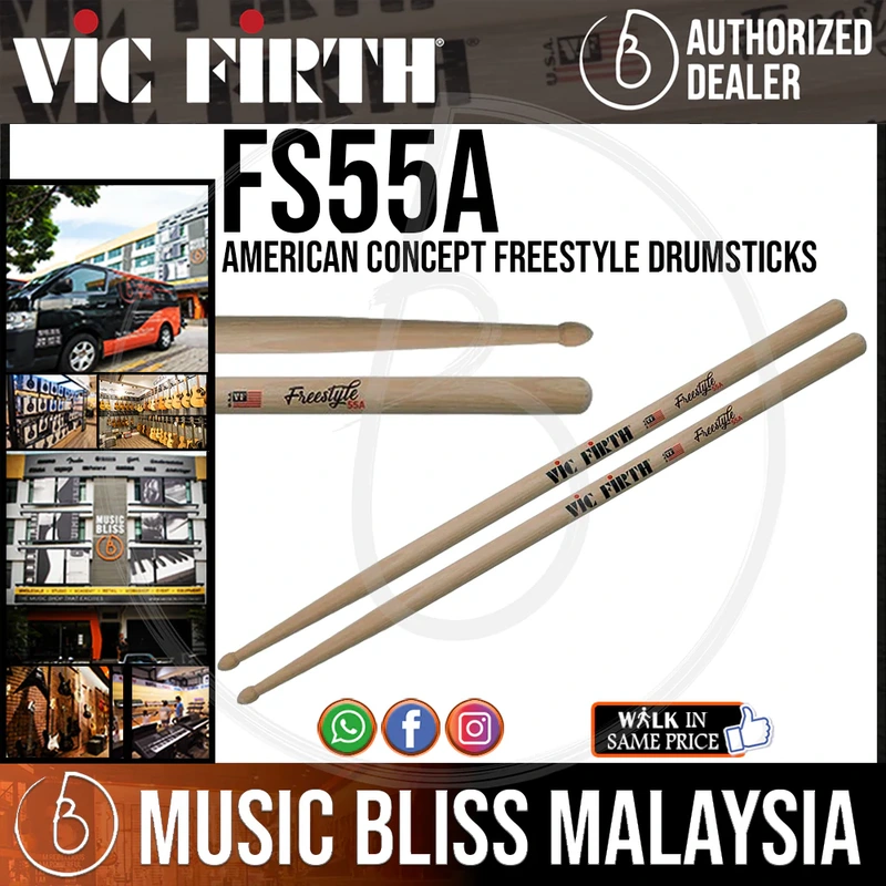 Vic Firth American Concept Freestyle Drumsticks - 55A