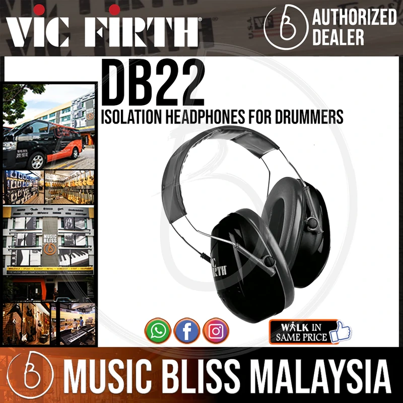 Vic Firth DB22 Isolation Headphones for Drummers