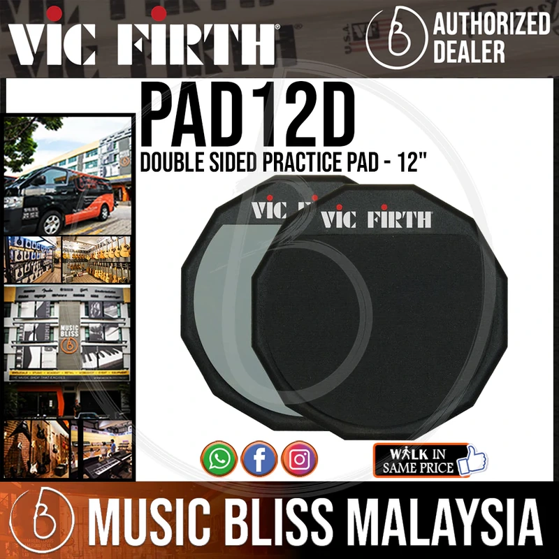 Vic Firth Double Sided Practice Pad - 12"