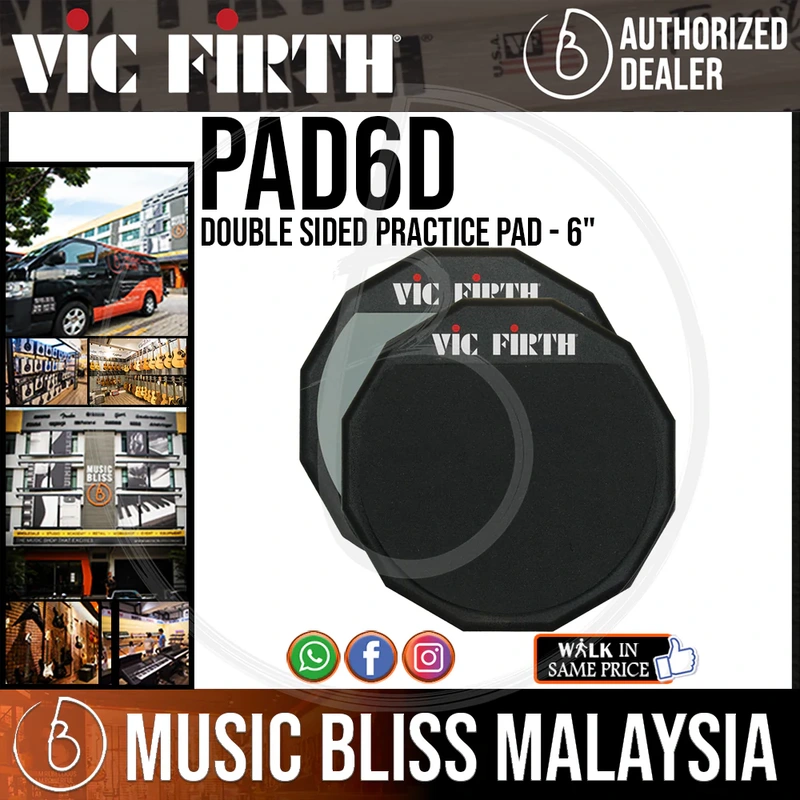 Vic Firth Double Sided Practice Pad - 6"