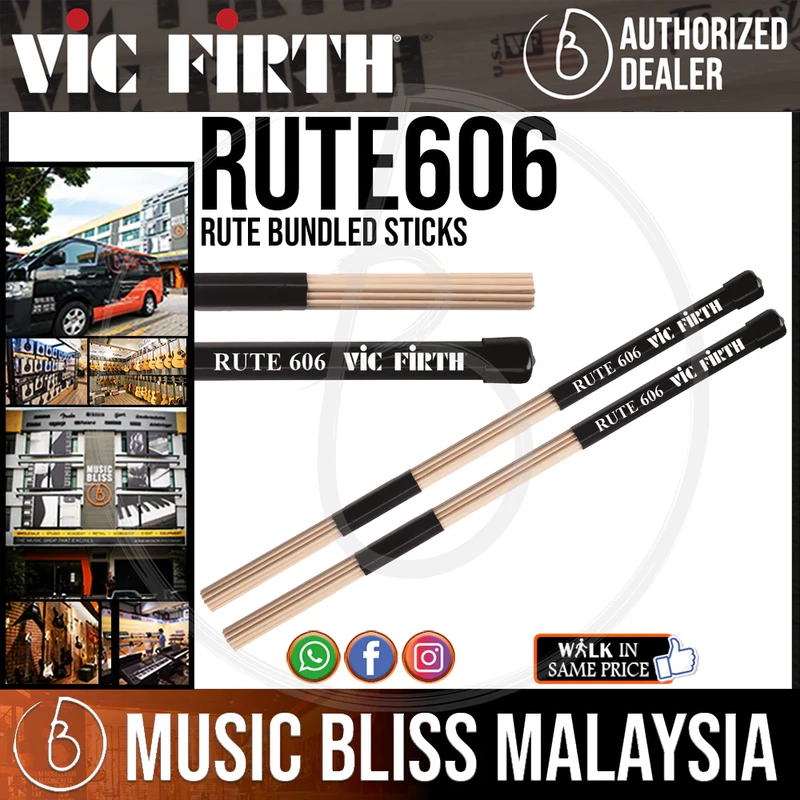 Vic Firth Rute Bundled Sticks - 606