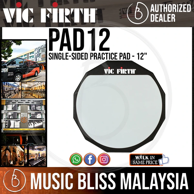 Vic Firth Single-sided Practice Pad - 12"