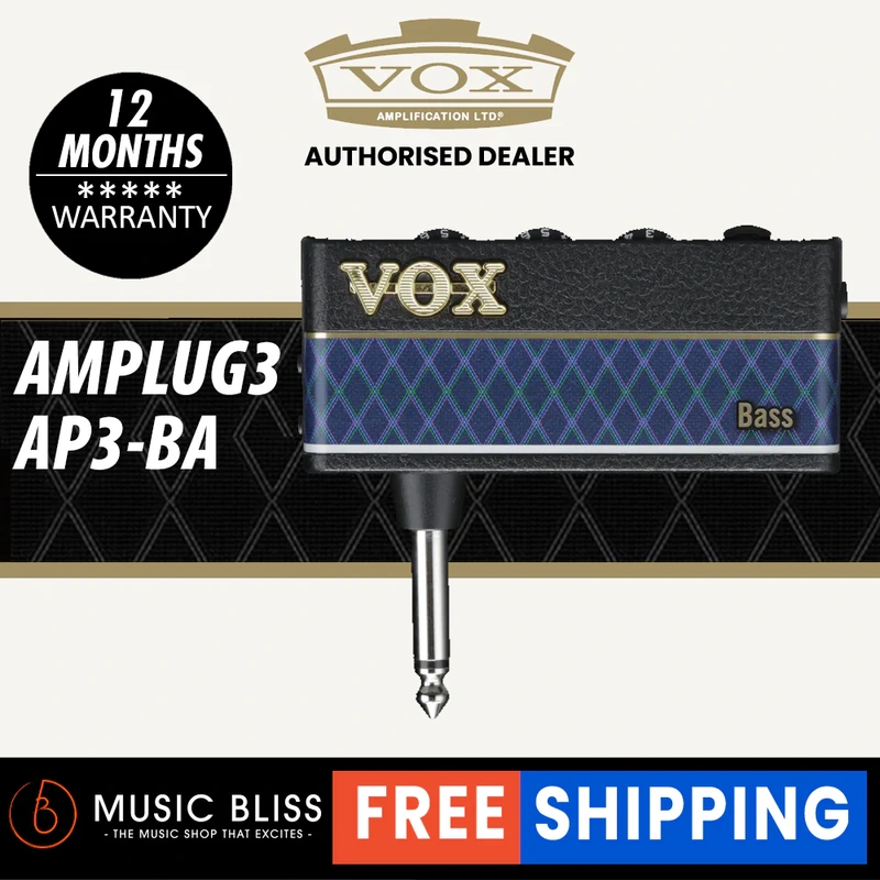Vox amPlug 3 Bass Headphone Guitar Amp