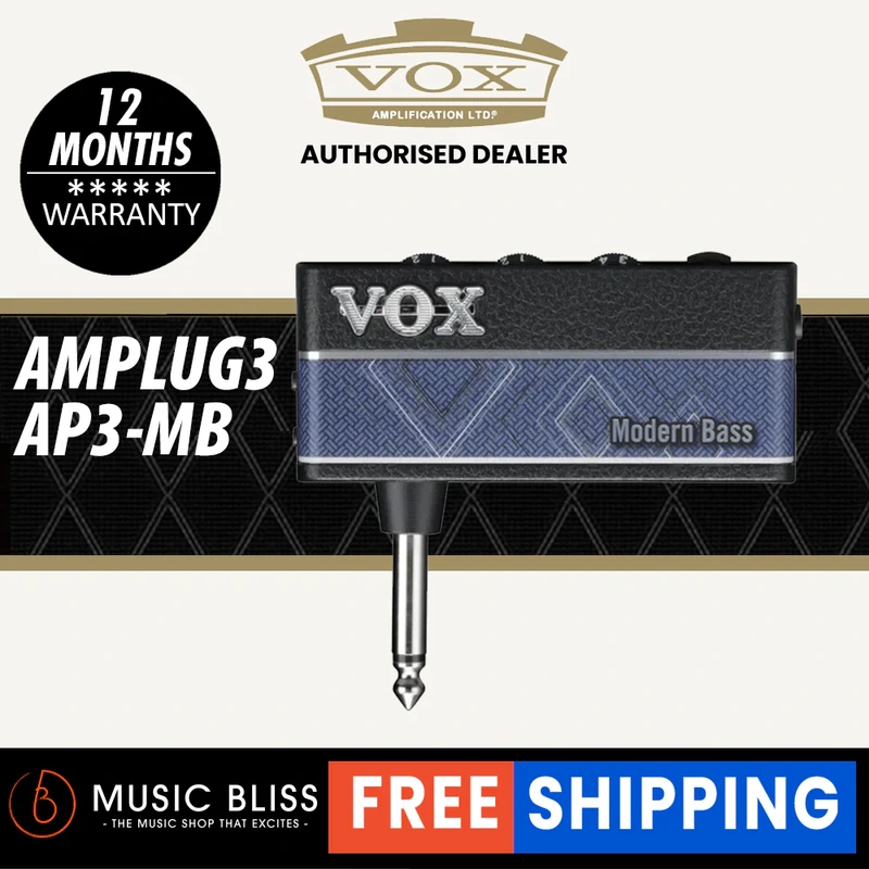 Vox amPlug 3 Modern Bass Headphone Guitar Amp