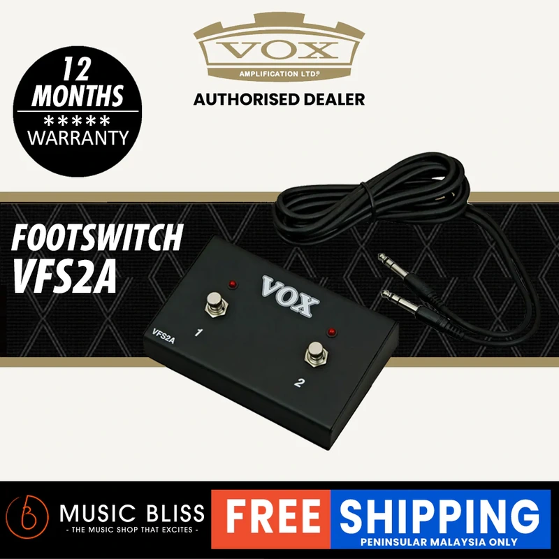 Vox VFS2A Dual Guitar Footswitch