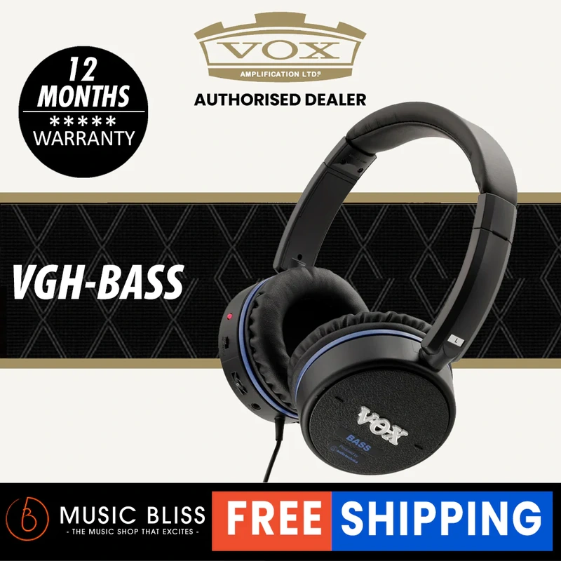 Vox VGH-BASS VGH Series Bass Guitar Amplifier Headphones