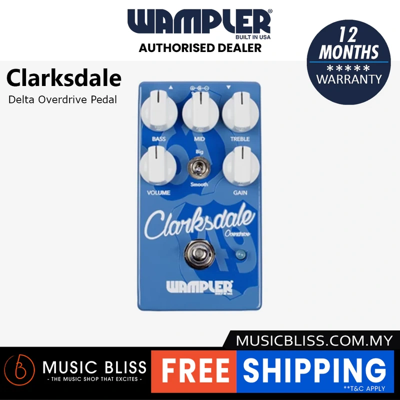 Wampler Clarksdale Delta Overdrive Pedal