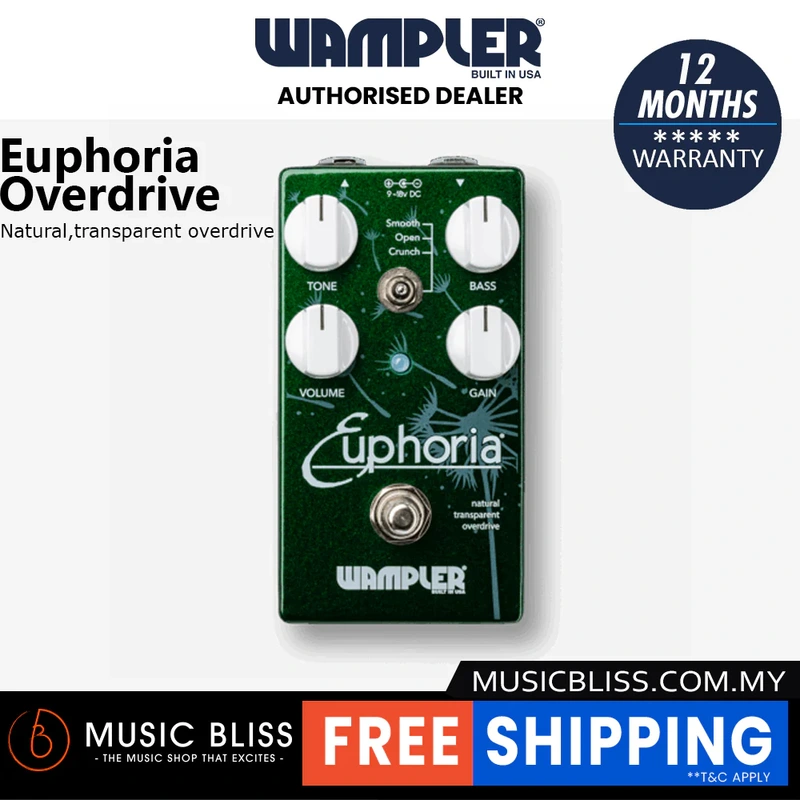 Wampler Euphoria Transparent Overdrive Pedal