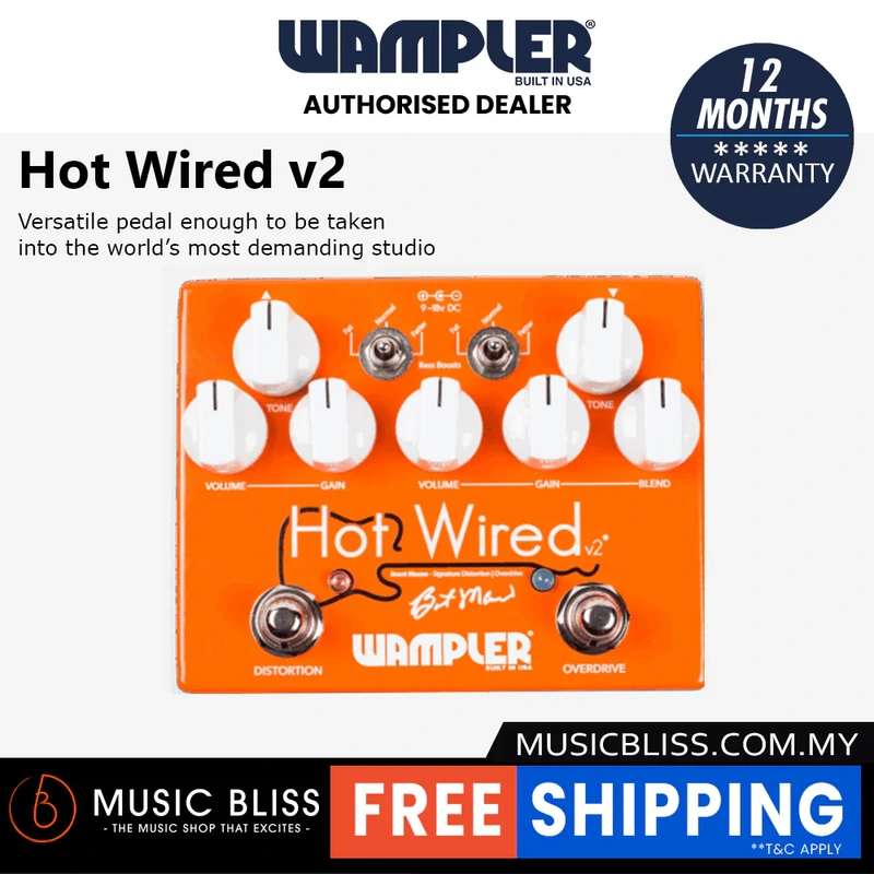 Wampler Hot Wired v2 Overdrive Pedal