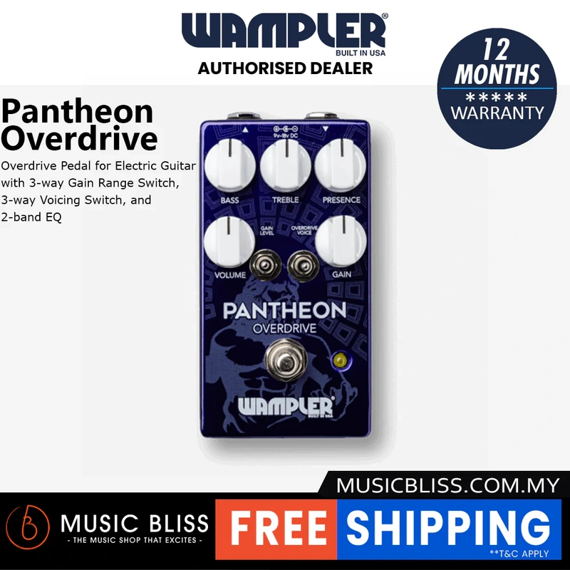 Wampler Pantheon Overdrive Pedal