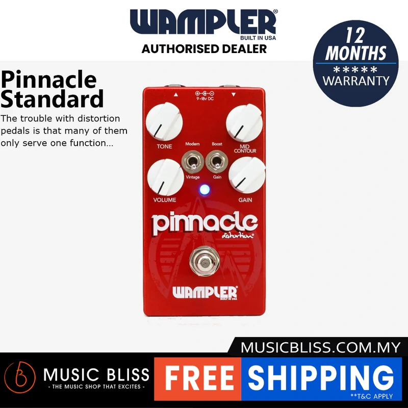 Wampler Pinnacle Standard Overdrive Pedal