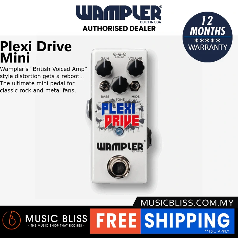 Wampler Plexi-Drive Mini Overdrive Pedal