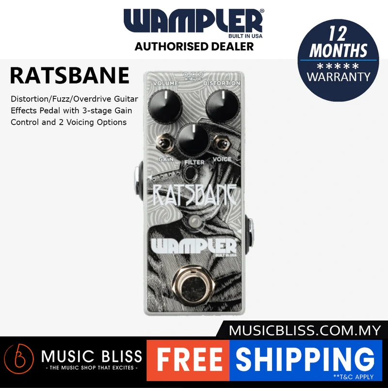 Wampler Ratsbane Distortion Pedal