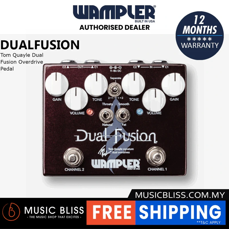 Wampler Tom Quayle Dual Fusion Overdrive Pedal