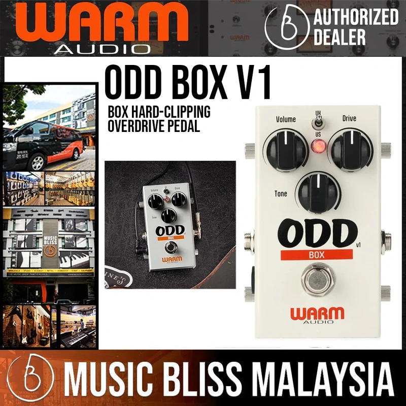 Warm Audio ODD Box V1 Hard-Clipping Overdrive Distortion Pedal