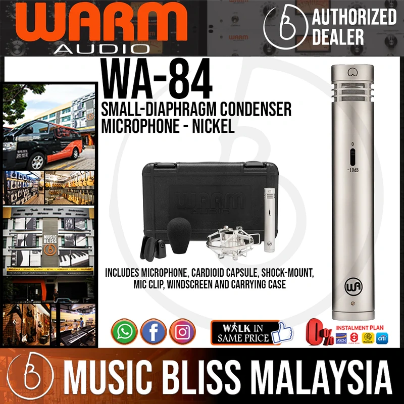 Warm Audio WA-84 Small-diaphragm Condenser Microphone - Nickel