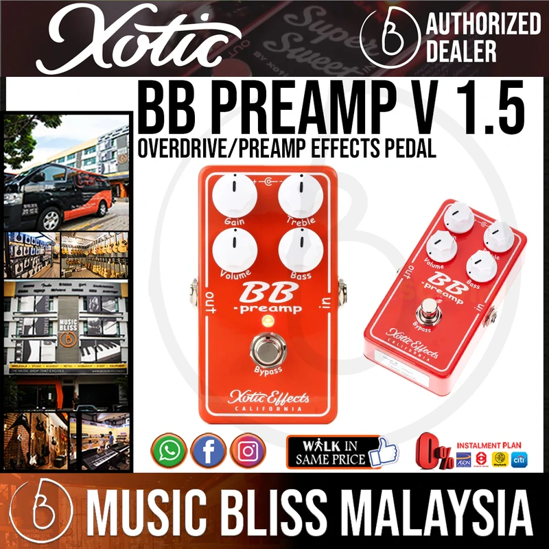 Xotic BB Preamp v 1.5 Pedal