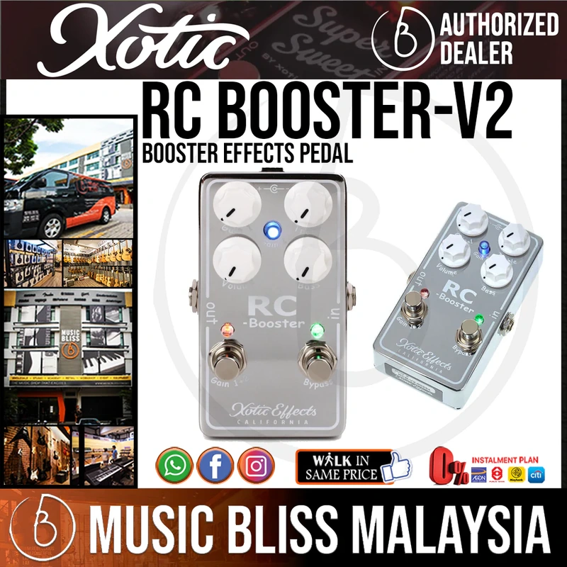 Xotic RC Booster-V2 Booster Effects Pedal