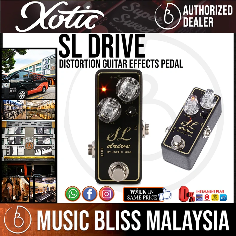 Xotic SL Drive Distortion Guitar Effects Pedal