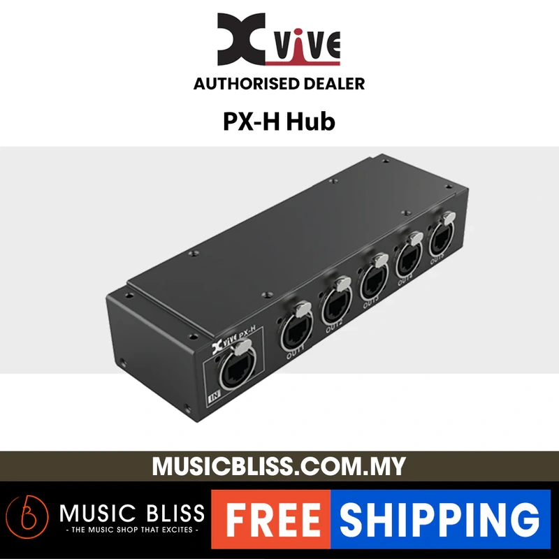 Xvive Audio PX-H Breakout Box For 5 PX-A Connections