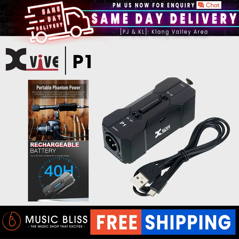 Xvive P1 Portable Phantom Power Supply