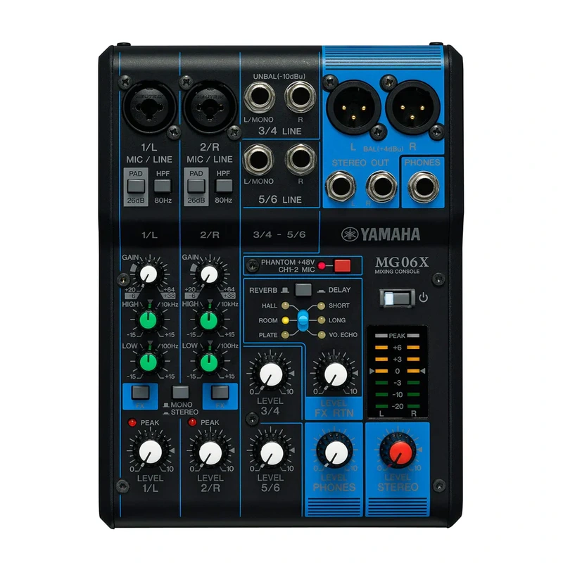 Yamaha 6-Channel MG06X Analog Mixer W/ Effects