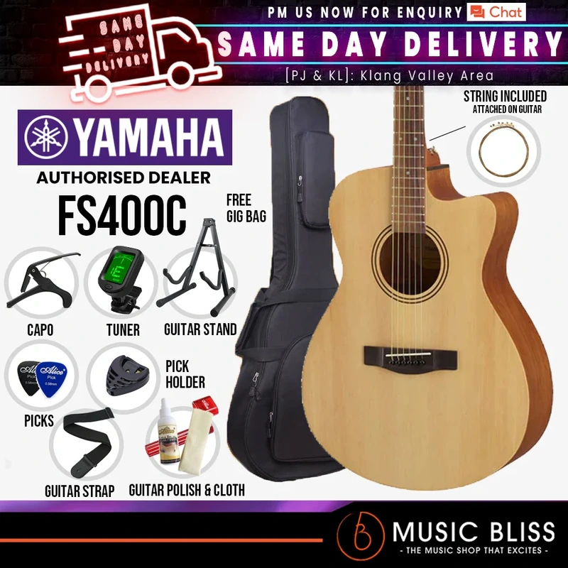 Yamaha FS400C Cutaway Acoustic Guitar