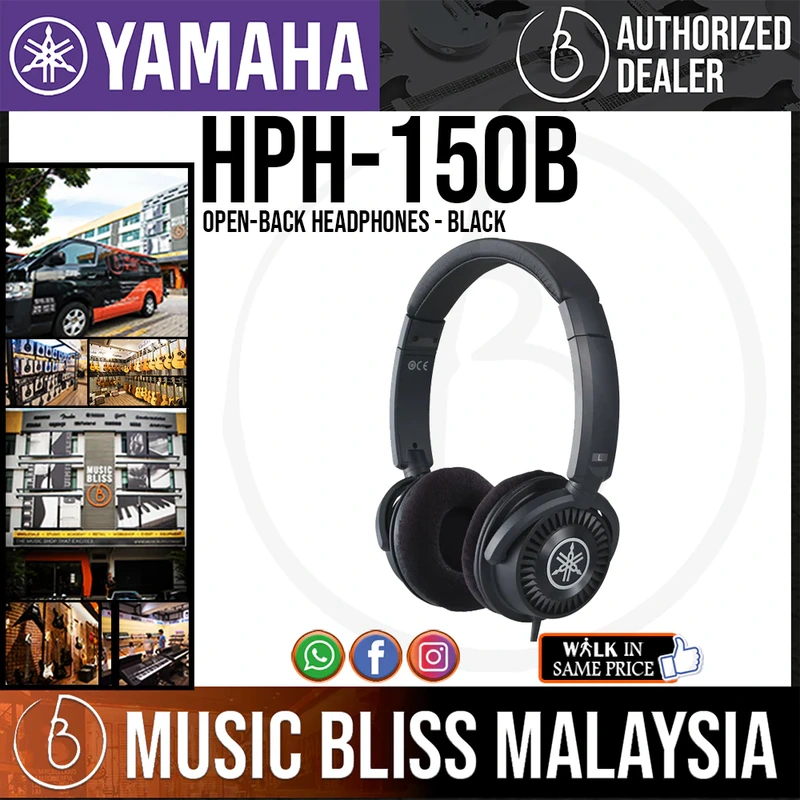 Yamaha HPH-150 Open-back Headphones - Black