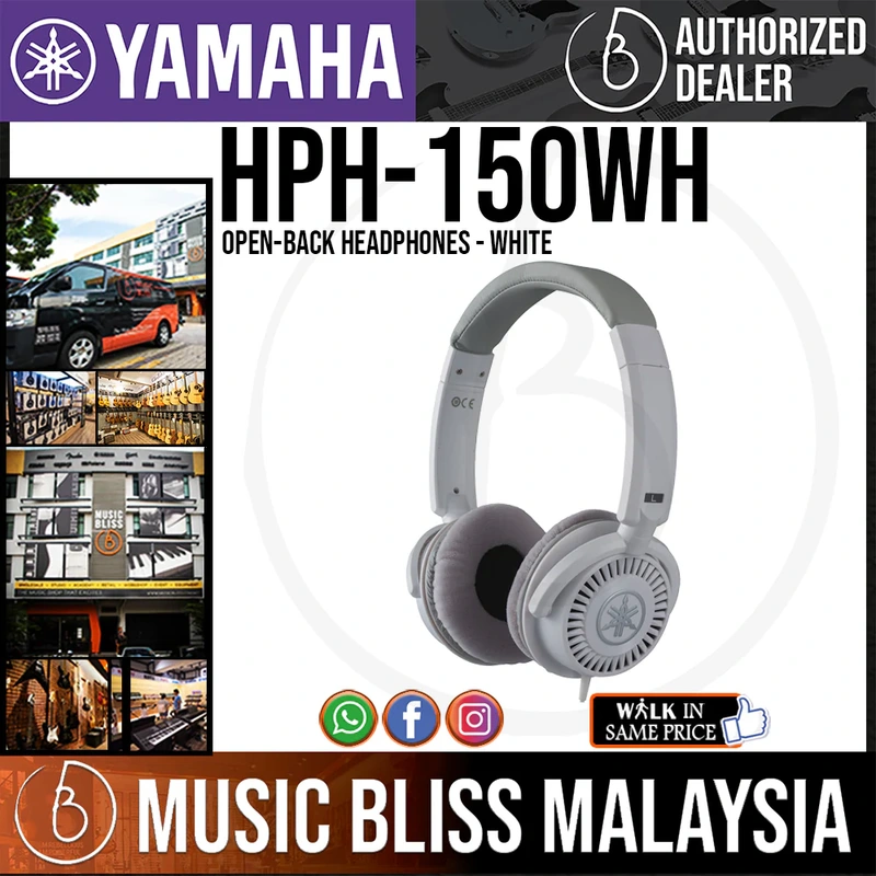 Yamaha HPH-150 Open-back Headphones - White