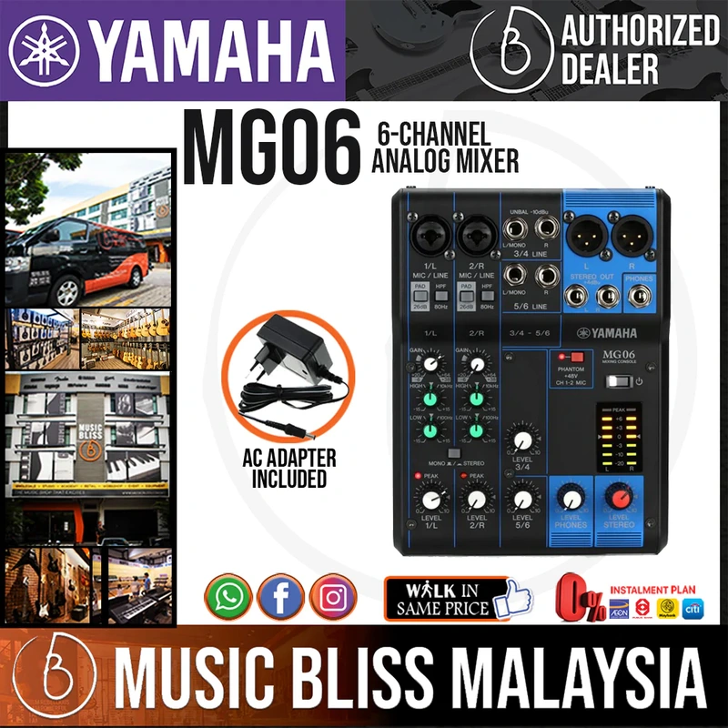 Yamaha MG06 6-channel Analog Mixer