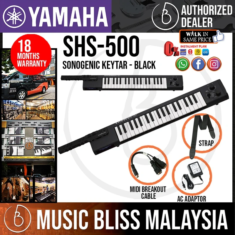 Yamaha SHS-500 Sonogenic Keytar - Black