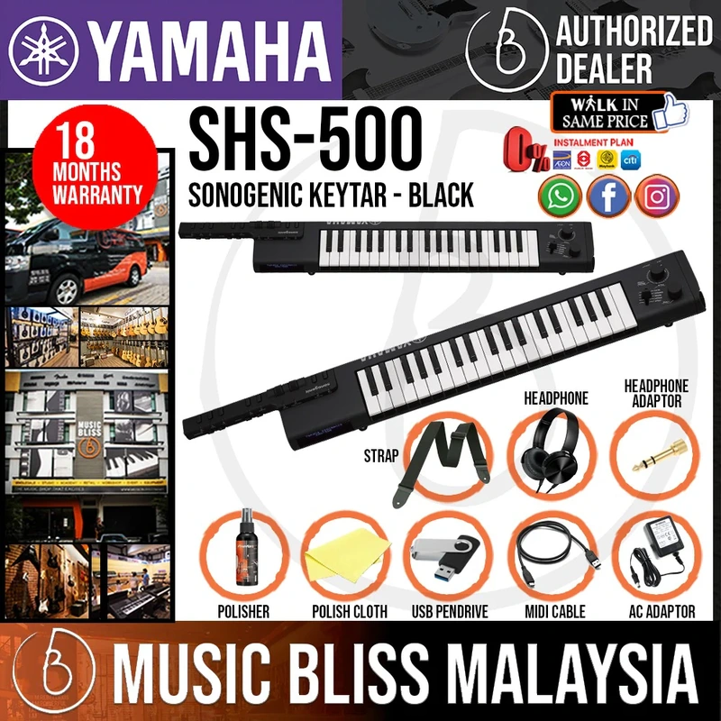 Yamaha SHS-500 Sonogenic Keytar Package - Black