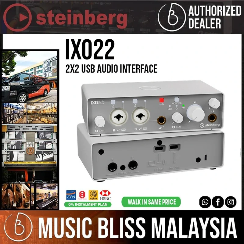 Yamaha Steinberg IXO22 2x2 USB Audio Interface - White