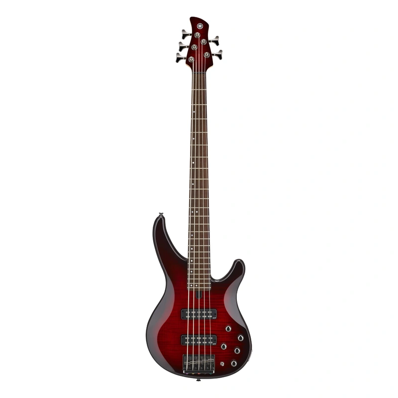 Yamaha TRBX605FM 5-String Electric Bass Guitar - Dark Red Burst