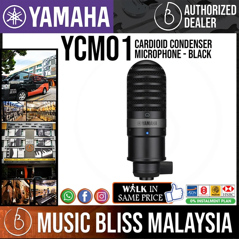 Yamaha YCM01 Condenser Microphone - Black