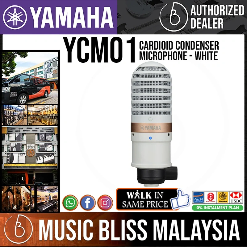 Yamaha YCM01 Condenser Microphone - White