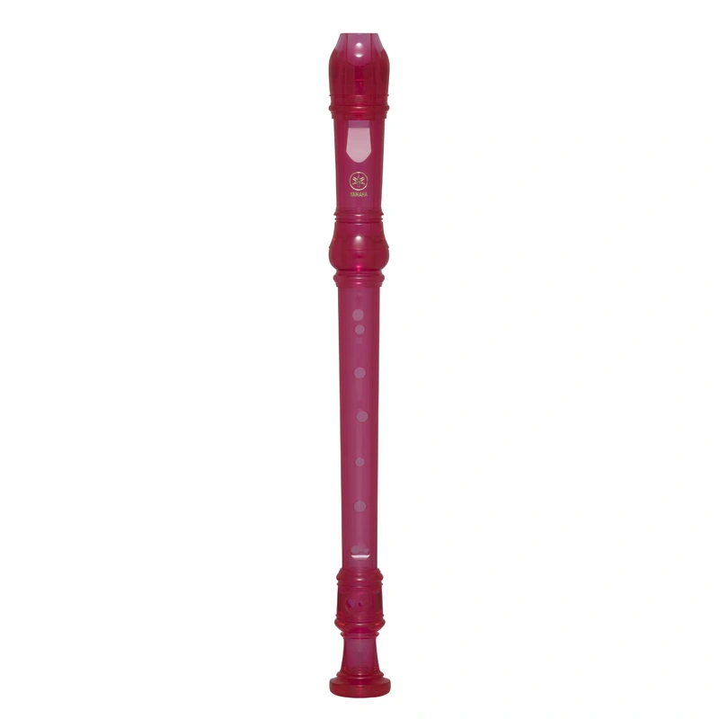 Yamaha YRS-20BP Soprano Translucent Recorder with Baroque Fingering Translucent Pink